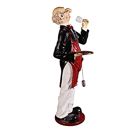 Design Toscano Sir Sommelier: Grand-Scale Wine Connoisseur Statue