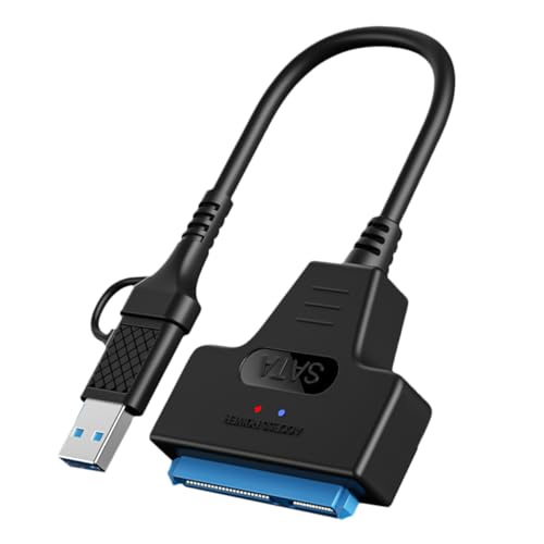 Cable Type-C a Serial ATA Veemoon USB 3.0 negro para gestionar discos duros en casa y oficina