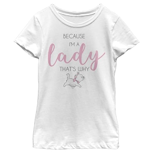 Disney Aristocats Ladies Stack Girl's Solid Crew Tee