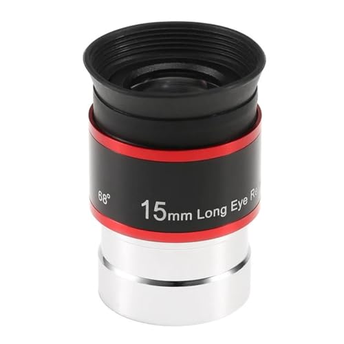 Ocular de 1,25 pulgadas acromático de 15mm y 68 grados para telescopio
