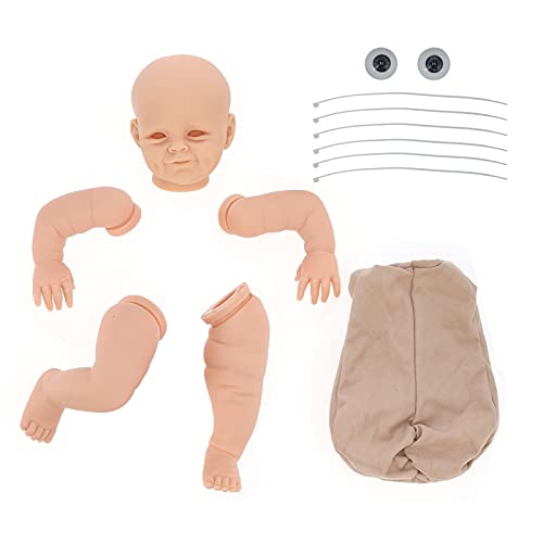 DESIGN DETTAGLIATO E REALE: misura circa 21 pollici una volta finito, questo kit per bambola include un corpo in stoffa e nastri per una maggiore personalizzazione.Il viso dolce e morbido e le caratteristiche realistiche lo rendono un pezzo straordinario per qualsiasi collezione.