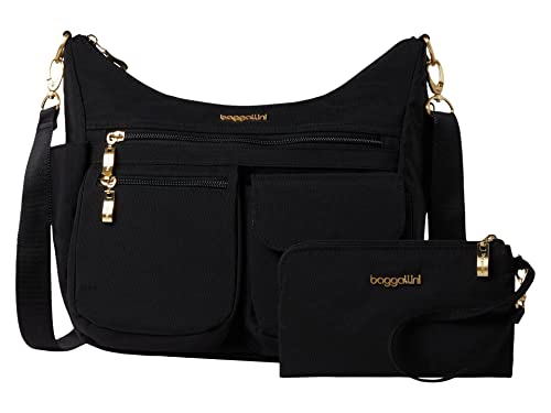 Image of Baggallini Modern Everywhere Crossbody Bag for Women 11x9x4.5 Rfid Hobo Bag