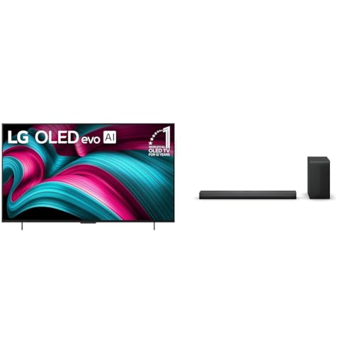 Image of LG 42 inch OLED evo C5 4K TV, S70TY 3.1.1-Channel Soundbar, Dolby Atmos, Wow Orchestra, Rear Speaker Ready, Wireless Subwoofer