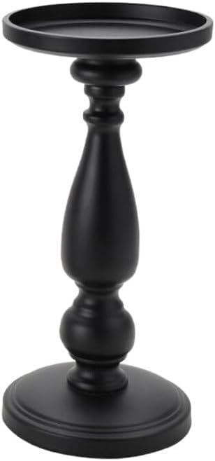 Candlesticks Holders Candle Holder Stand Black Country Classic Candle Holder Home Furnishing Candle Support Candle Holders for Candlesticks(Large)