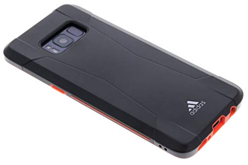 adidas Coque pour Galaxy S8 Plus, Coque résistante aux Chutes, Bords surélevés, Noir