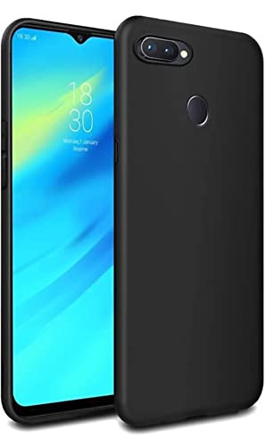 Image of Mobile Back Cover Case for Oppo A7 (Silicone Case|CameraProtection|Black SC1510)