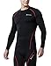 TM-R11-BKRZ_Small Tesla Men's Long Sleeve T-Shirt Baselayer Cool Dry Compression Top R11