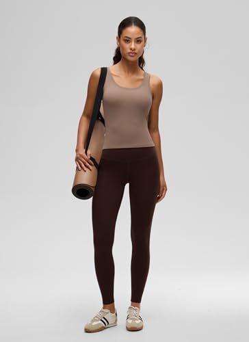 Image of CRZ YOGA Softembrace Scoop Neck Tank Top | Workout, Ultra Soft, Tight Fit, Waist Length, Double Lined, Sleeveless Shirts for Women