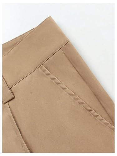 Men's Baggy Dress Pants Pleated Y2K Cargo Pants Baggy Wide Leg Trousers Business Work Office Slacks with Pocket4