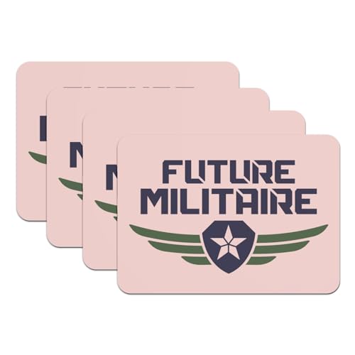 Sets de table rose cadeau pour futur militaire grand format