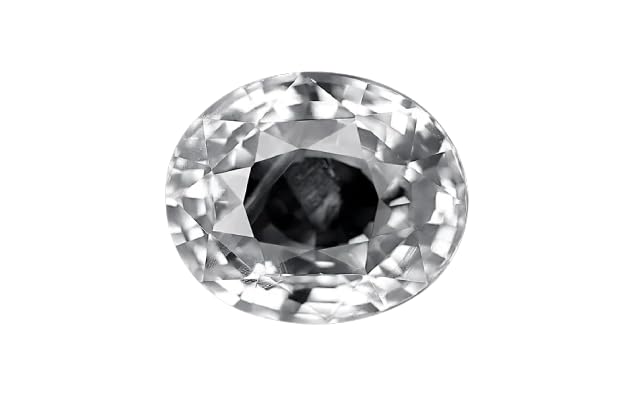 Saphir blanc naturel de 6,25 carats, une gemme d'exception non chauffée A3