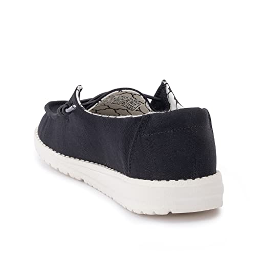 Image of HEYDUDE Girl's Wendy Linen (Toddler /Little Kid /Big Kid) Black 12 Little Kid M