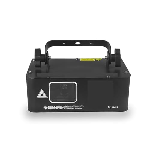 Luces de fiesta rave Proyector de escáner de línea de haz RGB de 500mw, DJ, discoteca, efecto de iluminación de escenario, fiesta de baile, boda, vacaciones, Bar, Club, luces DMX Efecto visual brillan