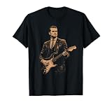 Funny Pete Hegseth Playing Electric Guitar Political Parody T-Shirt