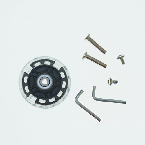 8-Pack Light up Inline Skate Wheels Replacement 68mm 76mm 80mm Inline Wheels with Bearings Indoor Outdoor 90A (80mm)