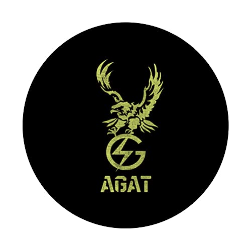 AGAT Jednostka Wojskowa Polish Special Force Military PopSockets Swappable PopGrip, Black - Image 3