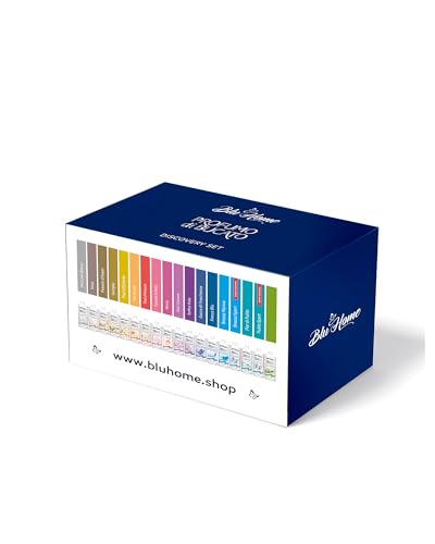 Blu Home Profumo per BUCATO, Essenza Profuma Bucato, Essenza Bucato a Lunga Durata, Super Concentrato per Lavatrice (18 x 10 ml, Discovery Set)