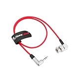 Alvin's Cables Tentacle Sync 3.5mm TRS a BNC Timcode cavo ultra morbido compatibile con Canon C70 C300 MK II C500 per Sony F55 FX9 FX6, Zaxcom, Zoom F4 F8 F8n F8n Pro 50cm