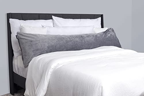 Milliard Full Body Pillow - Shredded Memory Foam With Washable Cover - Long, Firm Hug Pillows For Side And Back Sleepers (76In, Grey Velour) #TOP1