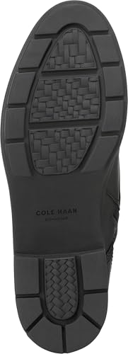 Cole Haan Cole Haan Women's Cherise Lace-Up Lug Boots, Black Leather Water Proof, 9.5-B US