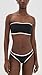 JADE Swim Women's All Around Bandeau Bikini Top, Black w/Ivory, M