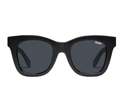 Quay After Hours Medium Sunglasses, Black/Smoke Polarized2