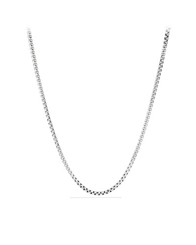 Chaîne box italienne anti-torsion en argent sterling pour en finir avec les bijoux fragiles