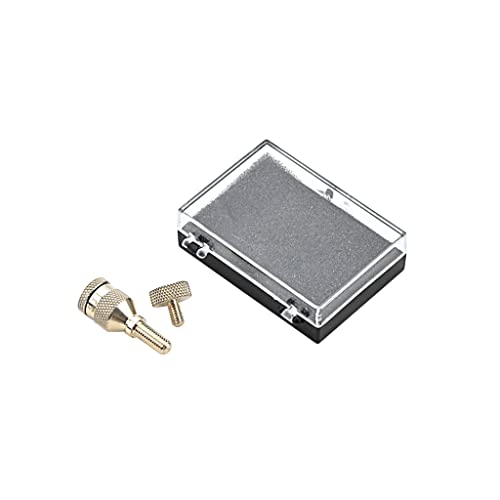 Alnicov Kupfer-Nickel-Saxophon-Halsspannschrauben Saxophon gebogener Hals Festschraube für Alt-Tenor-Sopran-Saxophon-Reparaturteile – Gewindedurchmesser 5 mm