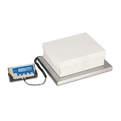 Báscula portátil para envíos LCD 400 lb 15x12 blanca miniatura 1
