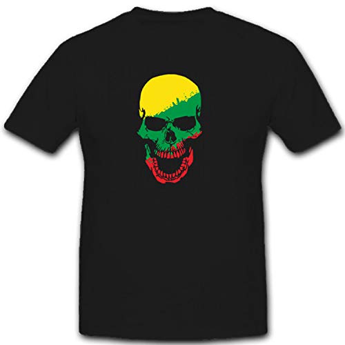 Drapeau de la Lituanie crâne militaire noir taille XXXXXL
