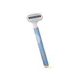 Truly Beauty Blue Razors for Women with 1 Razor & 1 Razor Blade Refill with Aloe and Shea Butter Gel - Shaving Kit Women, Razor Gift Set for Women - Award Winning Best New Beauty She Finds 2022