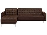 sofas de piel sintetica marron Superficie del asiento: 241 x 60 cm. Superficie de reposo: 241 x 108 cm. Densidad del relleno: 50 kg/m3