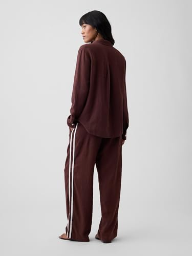 Image of Gap Womens Wide Leg Linen Pull on Pant