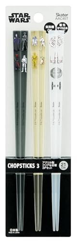 スケーター(Skater) アクリル 箸 21cm 食洗機対応 プラスチック 大人用 3膳セット STAR WARS スターウォーズ AAC45T-Aのサムネイル