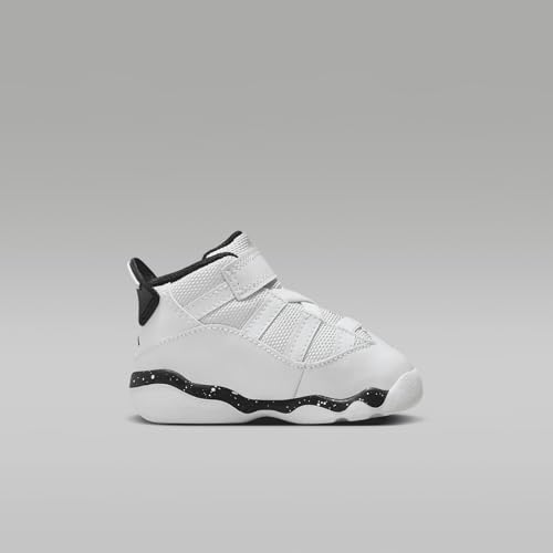 Jordan 6 Rings Baby/Toddler Shoes (323420-111, White/White/Black) Size 103
