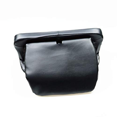 BHYShop Black Sissy Bar Rear Backrest Pad Passenger Back Rest Cushion For Harley Road King Street Road Glide