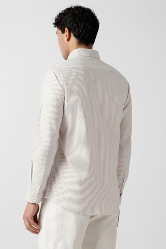 Image of Van Heusen Men's Casual Shirt for Men | Cotton | Stripe | Slim Fit | Full Sleeves |