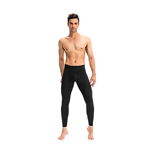 Wragcfm Men's Compression Pants Cool Dry Athletic Workout Leggings Running Active Sports Tights Base Layer(Black, S) #TOP6