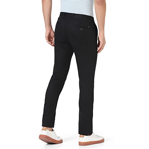 Image of blackberrys Solid Polyester Cotton Slim Fit Mens Work Wear Trousers