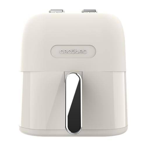 Cecotec AirFryer zonder olie van 5 L Cecofry Antique 5000. AirFryer. 1500 W, Digitaal, Retro-ontwerp, PerfectCook-technologie, 80-200ºC, Instelbare Tijd, Afneembare Onderdelen