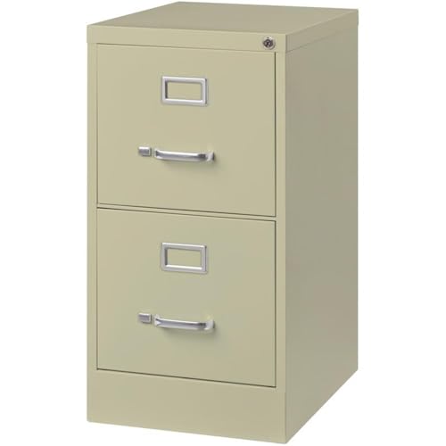 Image of Hirsh 15 inch W 2 Drawer Vertical File Cabinet, Putty, Letter 17889 - 1 Each