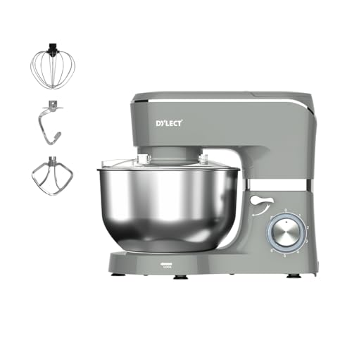 Image of DYLECT ArtiMix Stand Mixer for Home | 1900W Powerful Motor | 5.5L Removeable Bowl | 6 Speed + Fermentation Function | Dough Hook, Whisk, Beater & Splash Guard | Anti-Skid Design | Robust Metal Gears