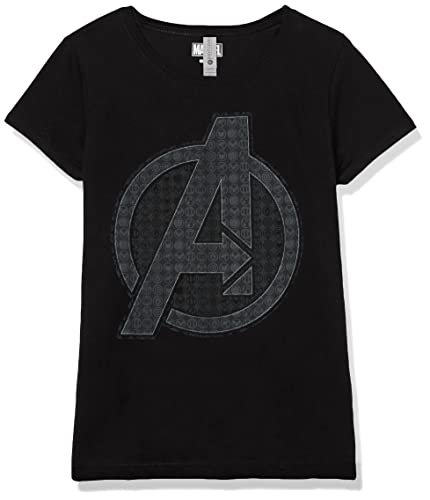 T-shirt Marvel fille noir taille Large vêtement Trio Sigil manches courtes