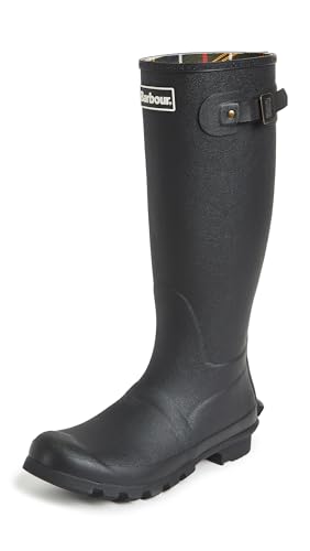 Image of Barbour Mens Bede Winter Waterproof Wellington Snow Rain Mid Calf Boots - Black - 12