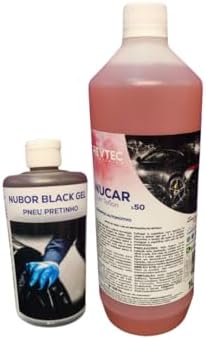 Kit de Limpeza Automotiva, Shampoo e Pretinho para Pneus, para Ca...