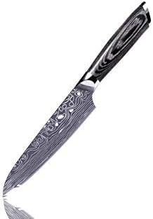 Utility Knife, Petty Knife, 5 Inch High Carbon German Steel Blade with Comfortable Ergonomic Handle, Anti Rust and Wear Resistant, Suitable for Restaurant and Home Kitchen-Kitchen Emperor