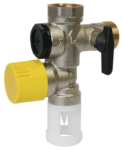 SOMATHERM FOR YOU - Sicherheitskonzernzentrale Teflon NC 20/27 (3/4 ‚‘) für hartes Wasser mit einem geraden Luft Wache