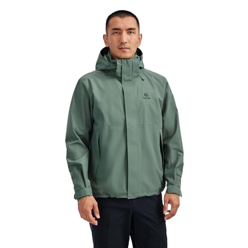 KAILAS Men's Lightweight Waterproof Hooded Rain Jacket Outdoor Raincoat Shell Jacket for Hiking Travel