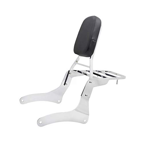 Backrest Sissy Bar + Luggage Rack Pad for Kawasaki Vulcan 900 VN900 1996-2018