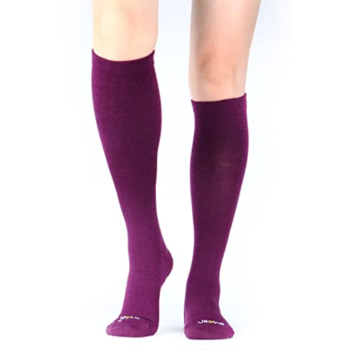Image of ja vie 80% Merino Wool Ultra Soft 15-20mmHg Graduated Compression Socks for Women & Men